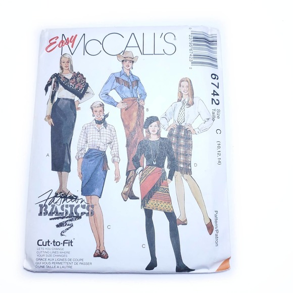 Vintage | McCalls Fringe Skirts Pattern - Picture 1 of 4